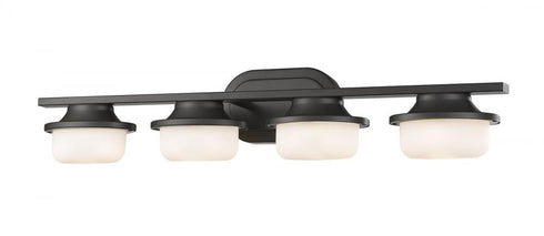 Z-Lite Optum 4 Light Vanity in Brushed Nickel Finish Model: 1917-4V-BN-LED