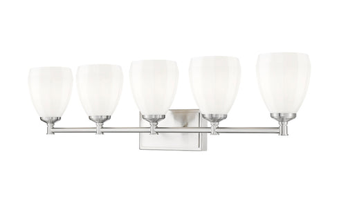 Z-Lite Oren 5 Light Vanity in Brushed Nickel Finish Model: 7004-5V-BN