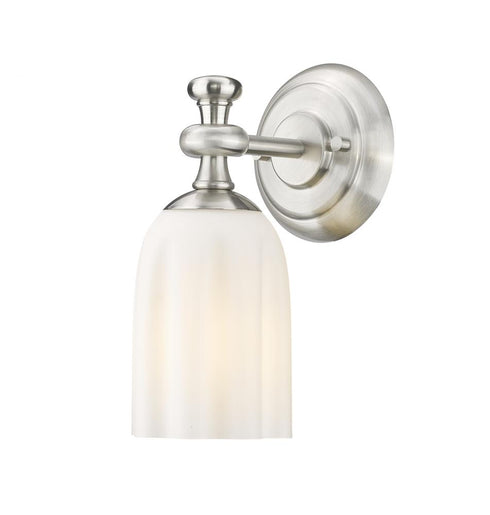 Z-Lite Orion 1 Light Wall Sconce in Brushed Nickel Finish Model: 1102-1S-BN