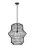Z-Lite Orsay 1 Light Pendant in Matte Black Finish Model: 1941P24-MB