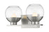 Z-Lite Osono 2 Light Vanity in Brushed Nickel Finish Model: 1924-2V-BN-LED