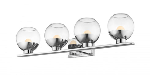 Z-Lite Osono 4 Light Vanity in Chrome Finish Model: 1924-4V-CH-LED