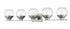 Z-Lite Osono 5 Light Vanity in Brushed Nickel Finish Model: 1924-5V-BN-LED