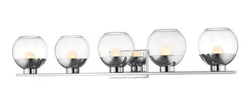 Z-Lite Osono 5 Light Vanity in Brushed Nickel Finish Model: 1924-5V-BN-LED