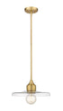 Z-Lite Paloma 1 Light Pendant in Brushed Nickel Finish Model: 820P14-BN