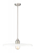 Z-Lite Paloma 1 Light Pendant in Brushed Nickel Finish Model: 820P24-BN
