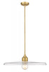 Z-Lite Paloma 1 Light Pendant in Brushed Nickel Finish Model: 820P24-BN