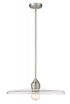 Z-Lite Paloma 1 Light Pendant in Brushed Nickel Finish Model: 820P24-BN