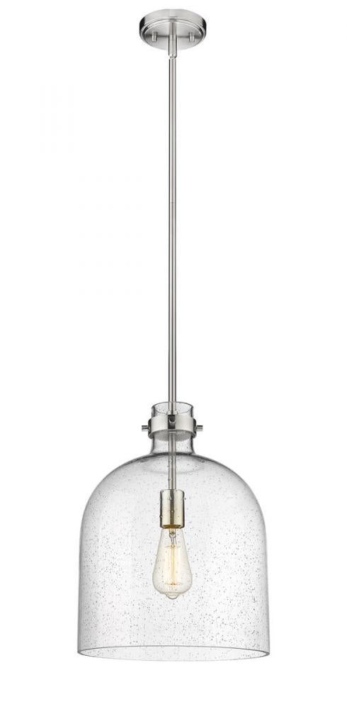 Z-Lite Pearson 1 Light Pendant in Brushed Nickel Finish Model: 817-12BN