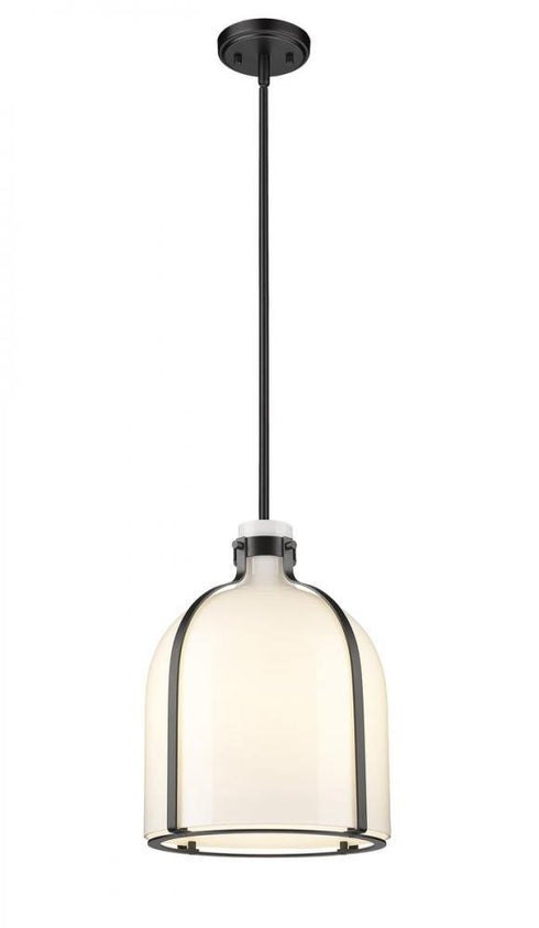 Z-Lite Pearson 1 Light Pendant in Brushed Nickel Finish Model: 817-12BN