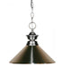 Z-Lite Pendant Lights 1 Light Pendant in Brushed Nickel Finish Model: 100701BN-MBN