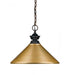 Z-Lite Pendant Lights 1 Light Pendant in Brushed Nickel Finish Model: 100701BN-MBN