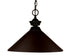 Z-Lite Pendant Lights 1 Light Pendant in Brushed Nickel Finish Model: 100701BN-MBN