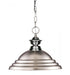 Z-Lite Pendant Lights 1 Light Pendant in Brushed Nickel Finish Model: 100701BN-SBN
