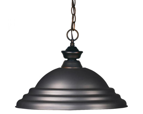 Z-Lite Pendant Lights 1 Light Pendant in Brushed Nickel Finish Model: 100701BN-SBN