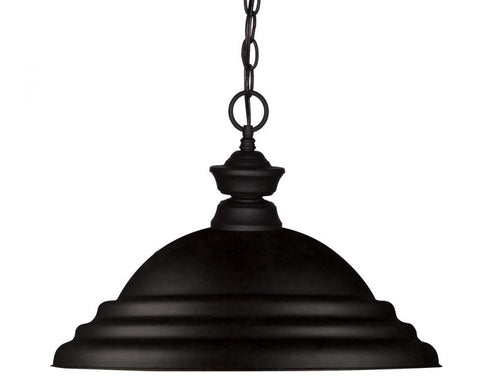 Z-Lite Pendant Lights 1 Light Pendant in Brushed Nickel Finish Model: 100701BN-SBN