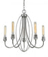 Z-Lite Persis 5 Light Chandelier in Old Silver Finish Model: 3000-5OS
