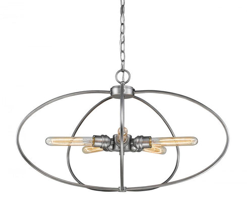 Z-Lite Persis 5 Light Chandelier in Old Silver Finish Model: 3000P-OS
