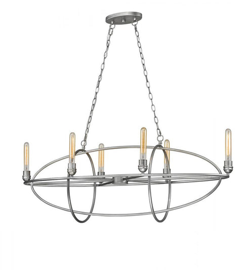 Z-Lite Persis 6 Light Chandelier in Old Silver Finish Model: 3000-6OS