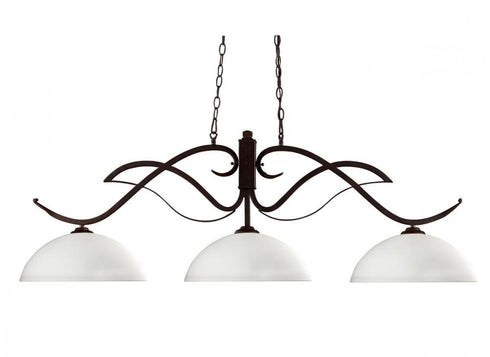 Z-Lite Phoenix 3 Light Billiard in Bronze Finish Model: 126BRZ-DGM14