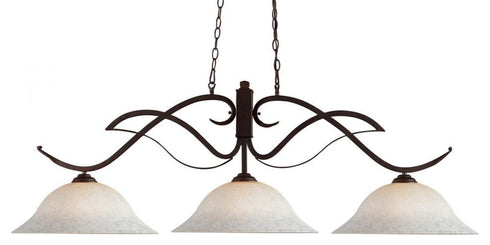 Z-Lite Phoenix 3 Light Billiard in Bronze Finish Model: 126BRZ-GM16