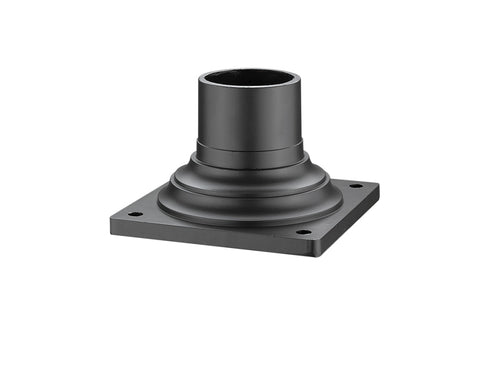 Z-Lite Pier Mounts Light Outdoor Posts + Hardware in Black Finish Model: 533PM-BK