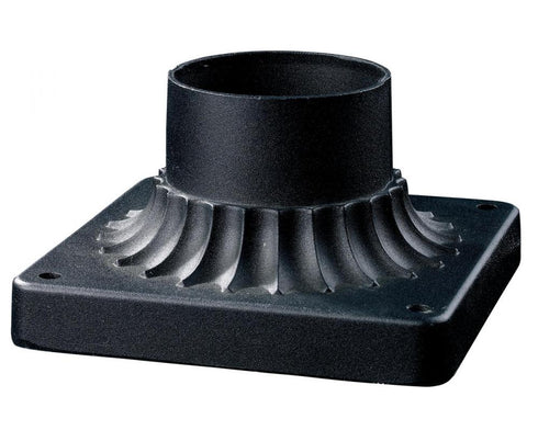 Z-Lite Pier Mounts Light Outdoor Posts + Hardware in Black Finish Model: PM-BK