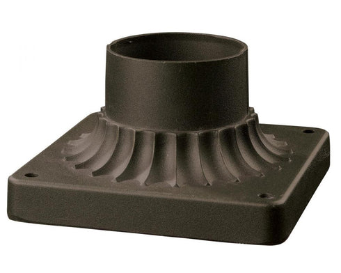 Z-Lite Pier Mounts Light Outdoor Posts + Hardware in Black Finish Model: PM-BK