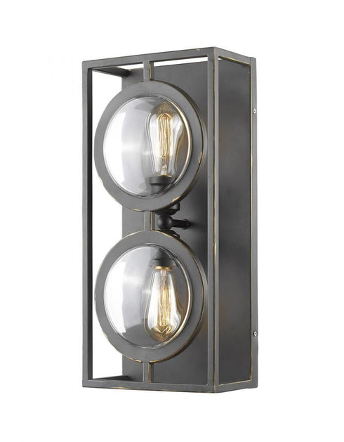Z-Lite Port 2 Light Wall Sconce in Olde Bronze Finish Model: 448-2S-OB