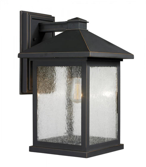 Z-Lite Portland 1 Light Outdoor Wall Light in Black Finish Model: 531B-BK