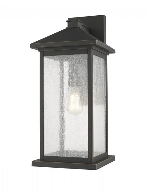 Z-Lite Portland 1 Light Outdoor Wall Light in Black Finish Model: 531BXL-BK