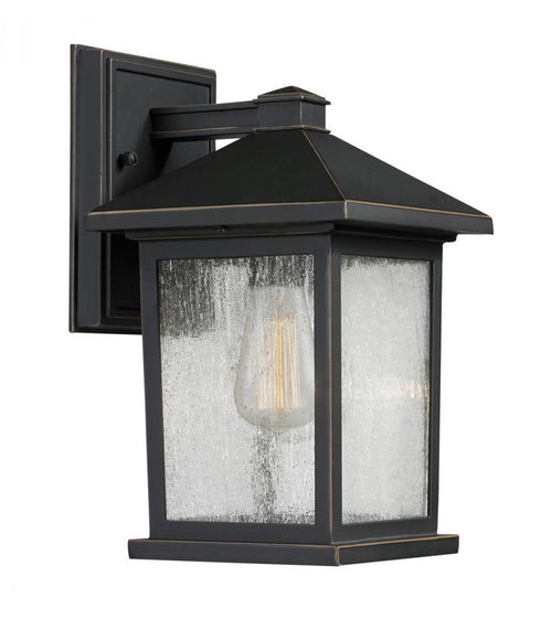 Z-Lite Portland 1 Light Outdoor Wall Light in Black Finish Model: 531S-BK