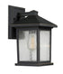 Z-Lite Portland 1 Light Outdoor Wall Light in Black Finish Model: 531S-BK