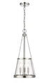 Z-Lite Prescott 3 Light Pendant in Brushed Nickel Finish Model: 341P12-BN