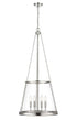 Z-Lite Prescott 4 Light Pendant in Brushed Nickel Finish Model: 341P18-BN