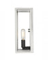 Z-Lite Quadra 2 Light Wall Sconce in Brushed Nickel + Matte Black Finish Model: 456-2S-BN-BK