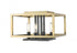 Z-Lite Quadra 4 Light Flush Mount in Brushed Nickel + Matte Black Finish Model: 456F-BN-BK