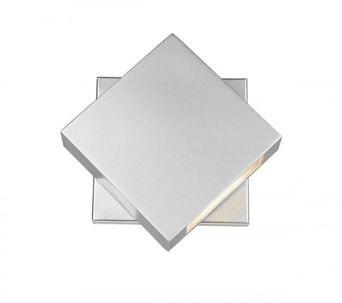Z-Lite Quadrate 1 Light Outdoor Wall Light in Black Finish Model: 573S-BK-LED