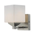 Z-Lite Quube 1 Light Wall Sconce in Brushed Nickel Finish Model: 2104-1V