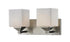 Z-Lite Quube 2 Light Vanity in Brushed Nickel Finish Model: 2104-2V