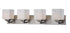 Z-Lite Quube 4 Light Vanity in Brushed Nickel Finish Model: 2104-4V