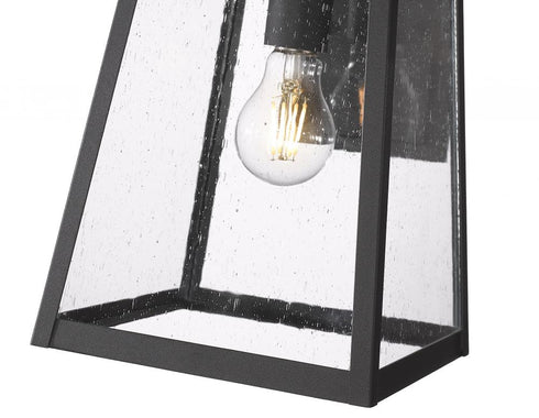 Z-Lite Rainer 1 Light Outdoor Wall Light in Black Finish Model: 5015S-BK