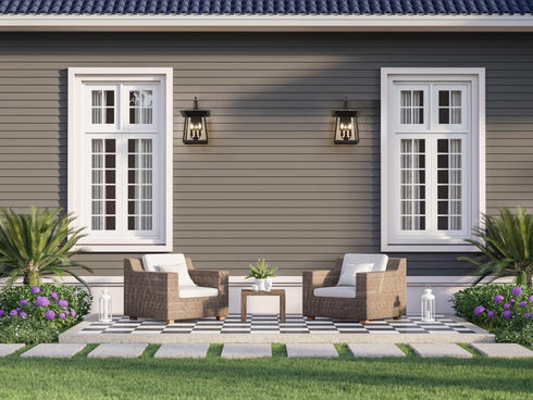 Z-Lite Rainer 3 Light Outdoor Wall Light in Black Finish Model: 5015M-BK