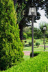 Z-Lite Rainer 4 Light Outdoor Post Mounted Fixture in Black Finish Model: 5015PHBR-5011P-BK