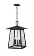 Z-Lite Rainer 5 Light Outdoor Chain Mount Ceiling Fixture in Black Finish Model: 5015CHXL-BK