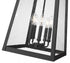 Z-Lite Rainer 5 Light Outdoor Chain Mount Ceiling Fixture in Black Finish Model: 5015CHXL-BK