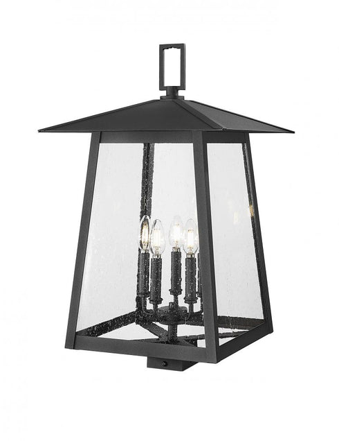 Z-Lite Rainer 5 Light Outdoor Post Mount Fixture in Black Finish Model: 5015PHXLS-BK