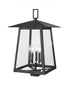 Z-Lite Rainer 5 Light Outdoor Post Mount Fixture in Black Finish Model: 5015PHXLS-BK