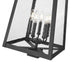 Z-Lite Rainer 5 Light Outdoor Post Mount Fixture in Black Finish Model: 5015PHXLS-BK