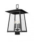 Z-Lite Rainer 5 Light Outdoor Post Mount Fixture in Black Finish Model: 5015PHXLS-BK